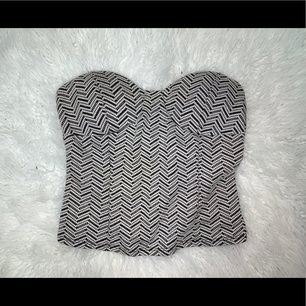 Black & White Tube Top